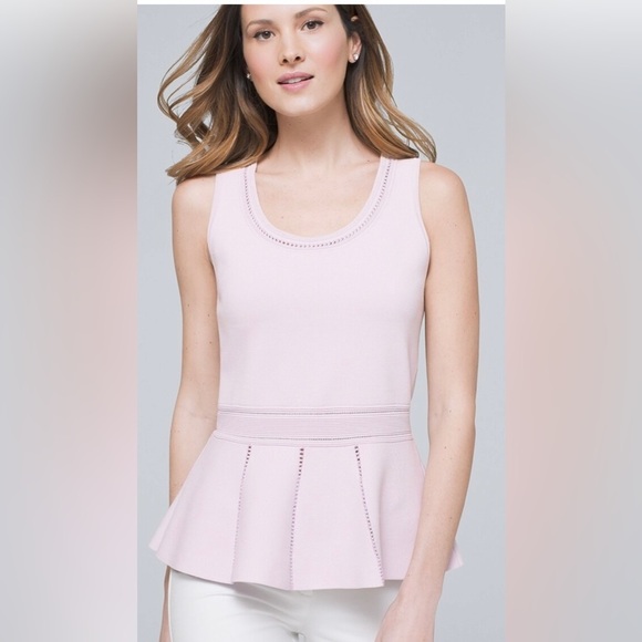 White House Black Market Milano Sweater Peplum Tank - Picture 4 of 4